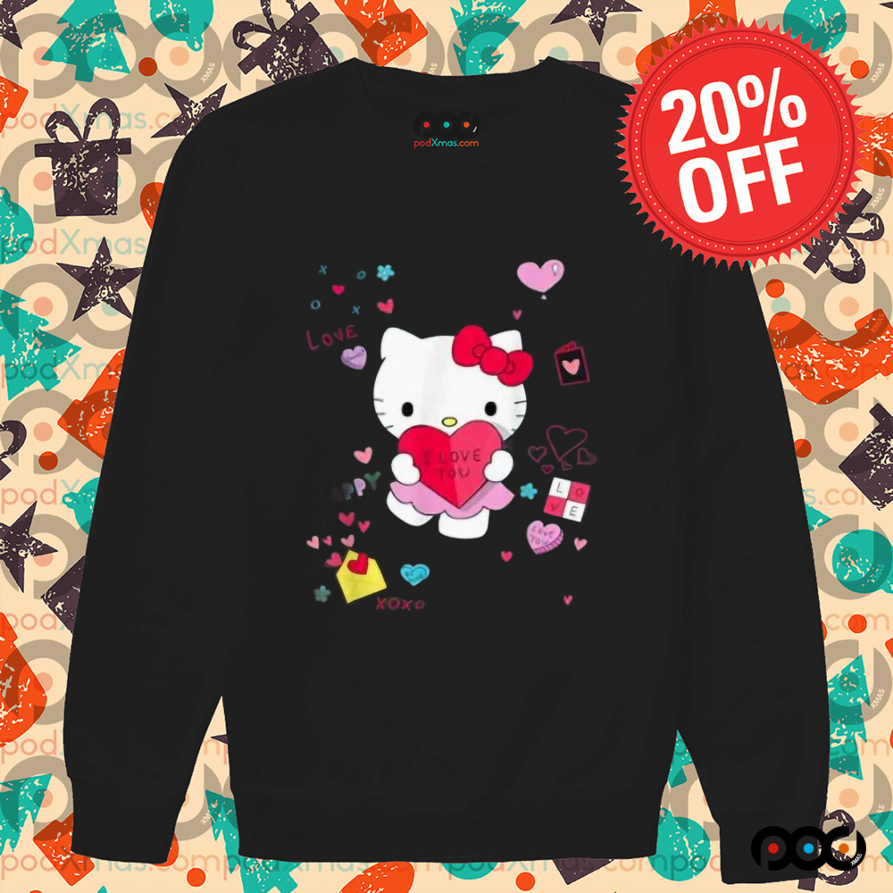 Hello Kitty Love Notes Valentine's Day Shirt