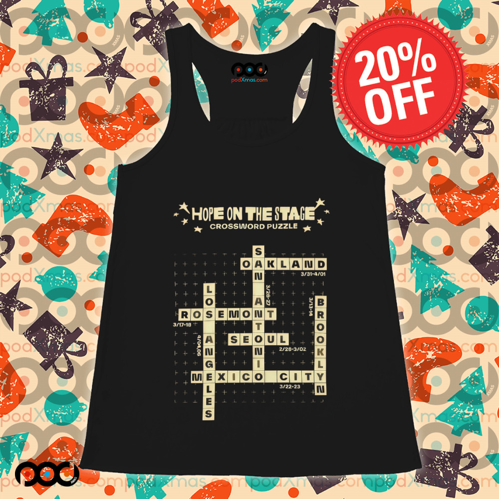 Hope on the Stage Tour Crossword Puzzle shirt