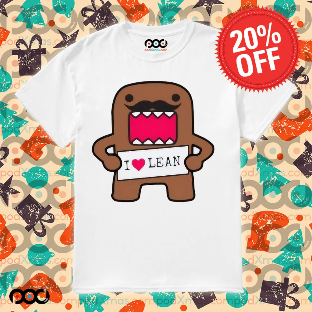 I Love Lean Felt Domo Kun Shirt