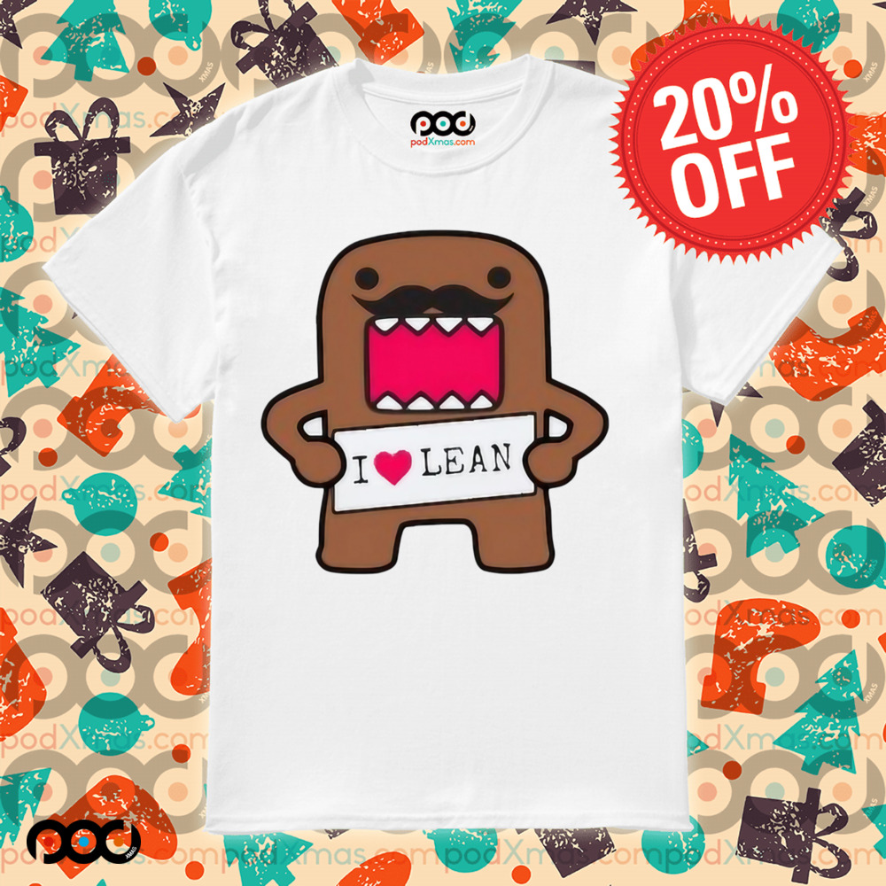 I Love Lean Felt Domo Kun Shirt