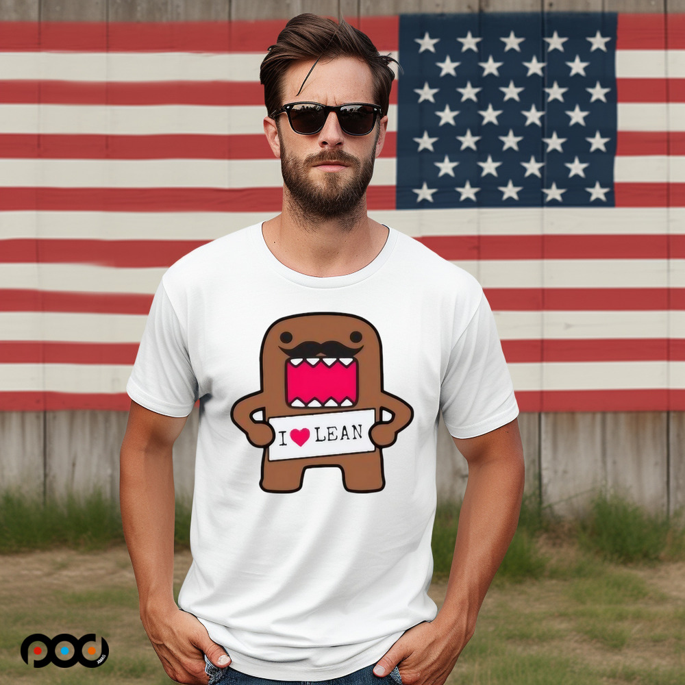 I Love Lean Felt Domo Kun Shirt