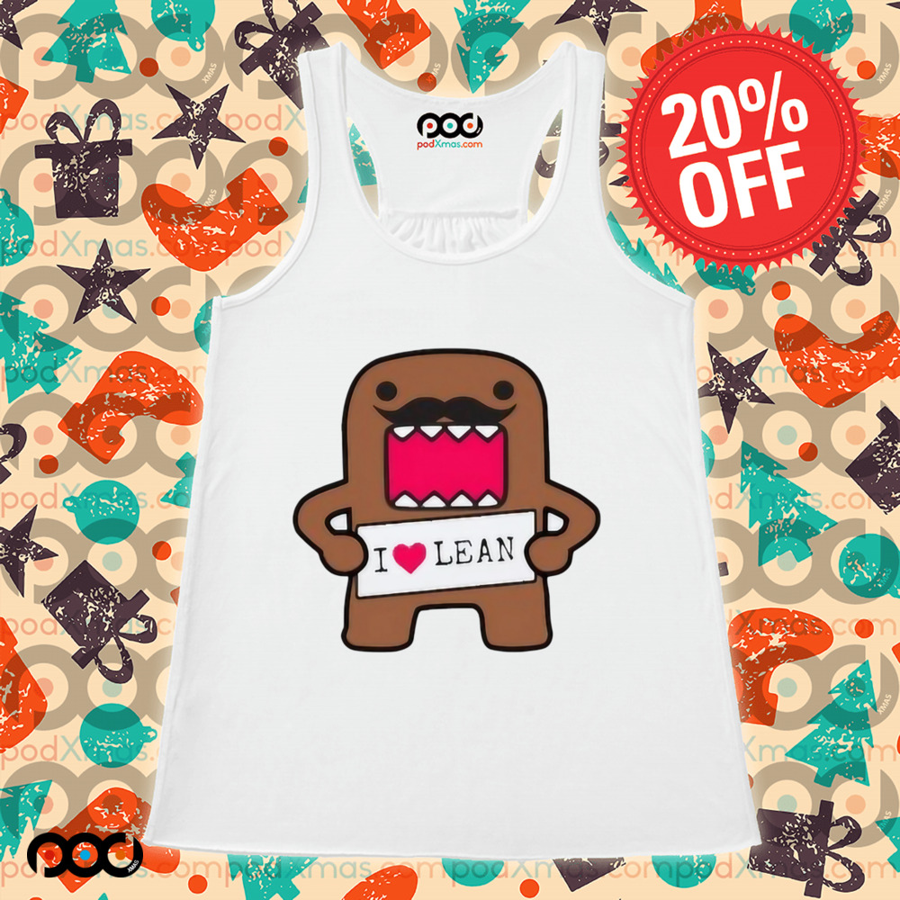 I Love Lean Felt Domo Kun Shirt