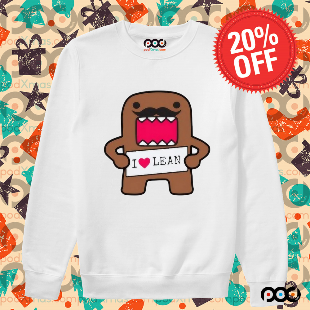 I Love Lean Felt Domo Kun Shirt