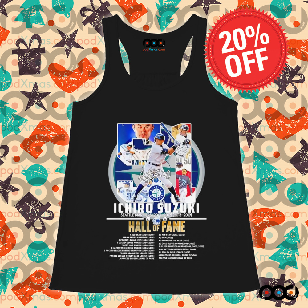 Ichiro Suzuki Seattle Mariners 2025 Hall of Fame shirt