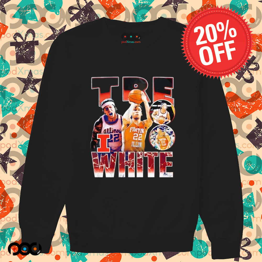 Illinois Basketball Tre White NIL Shirt
