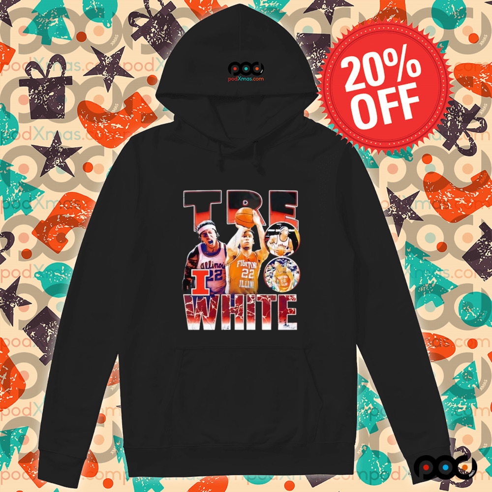 Illinois Basketball Tre White NIL Shirt