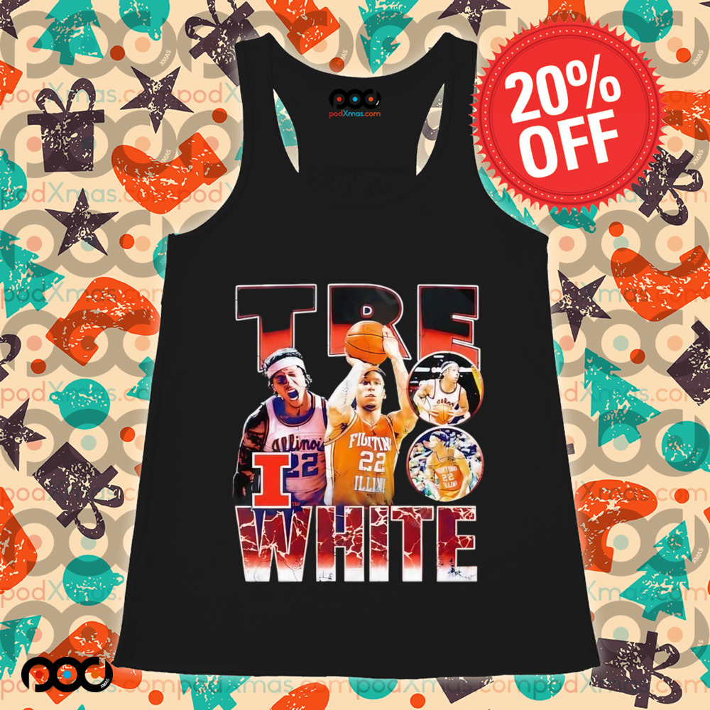 Illinois Basketball Tre White NIL Shirt