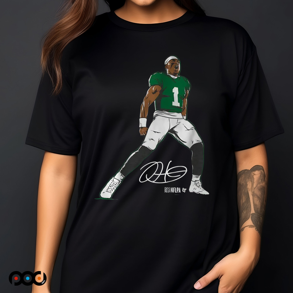 Jalen Hurts Superstar Pose shirt