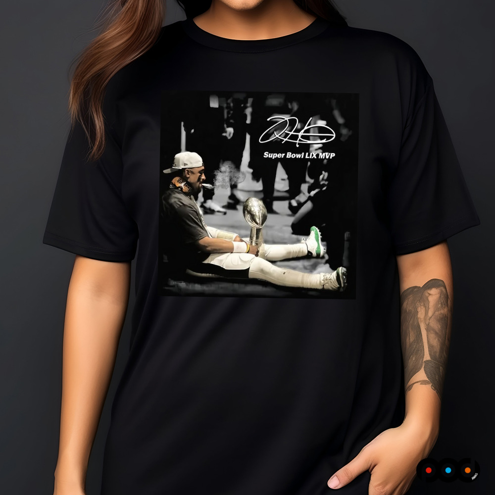 Jalen hurts Super Bowl LIX MVP signature shirt