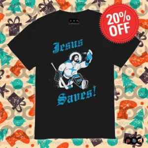 Jesus Saves Goalie Hockey Shirt