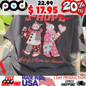 Jhope two clowns what if I have no dream hope on the stage tour cute shirt