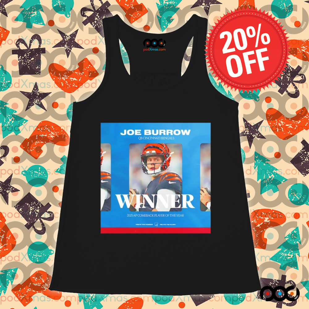 Joe Burrow QB Cincinnati Bengals winner 225 AP comeback player of the year poster shirt