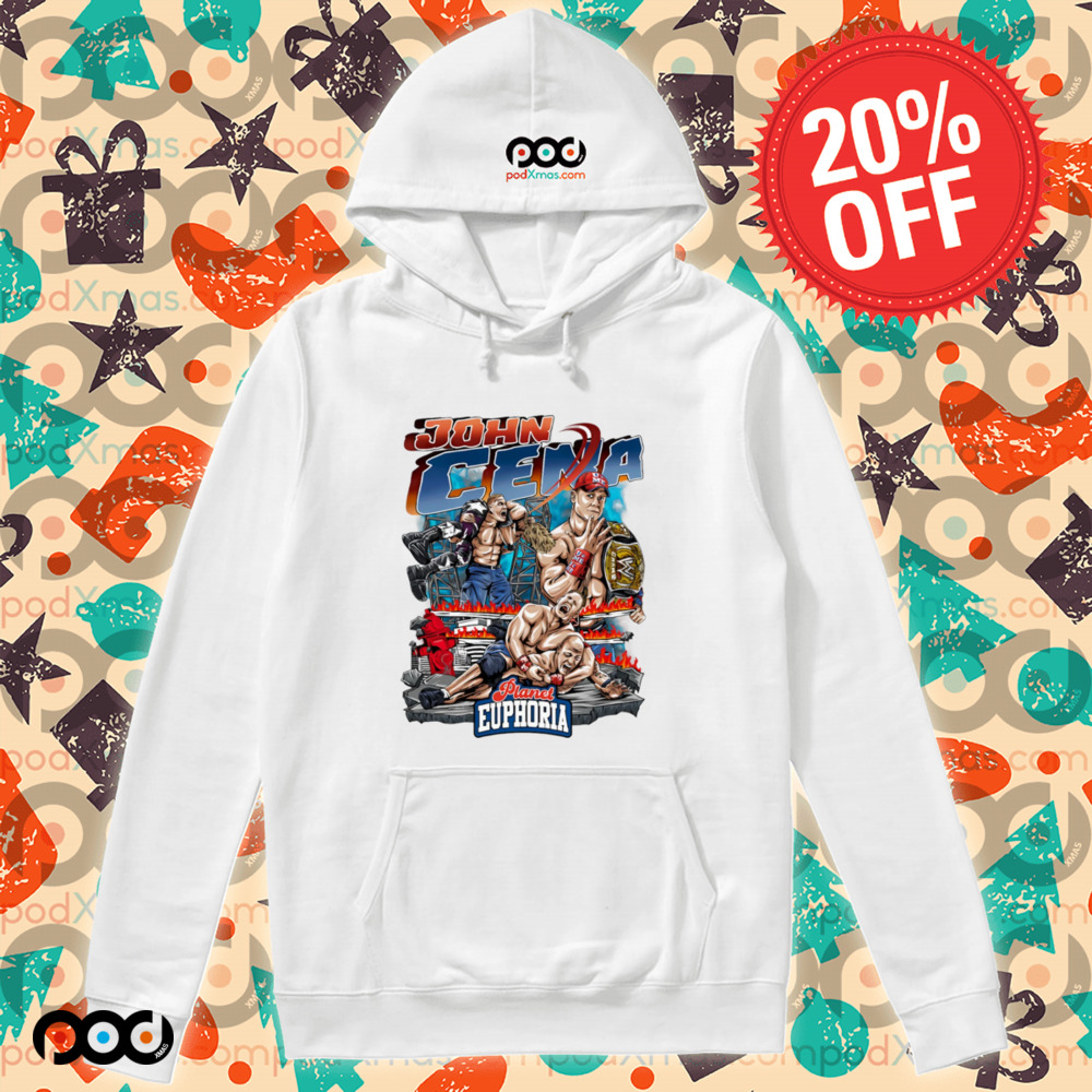 John Cena WWE cartoon graphic shirt