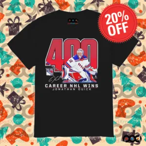 Jonathan Quick New York Rangers 400 Career Wins shirt