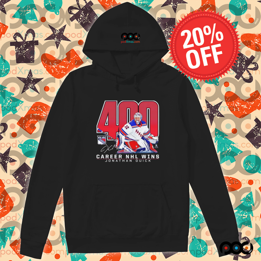 Jonathan Quick New York Rangers 400 Career Wins shirt