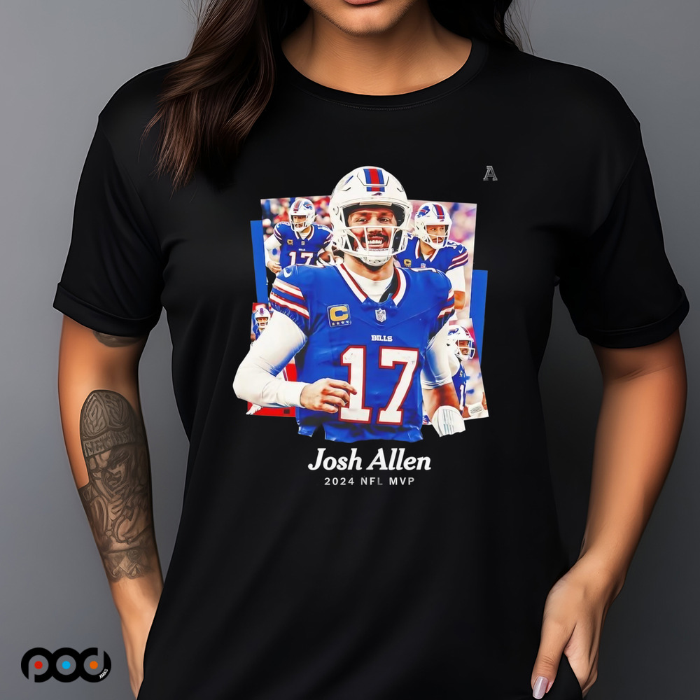 Josh Allen 2024 NFL MVP Buffalo Bills player football shirt Josh Allen 2024 NFL MVP Buffalo Bills player football shirt