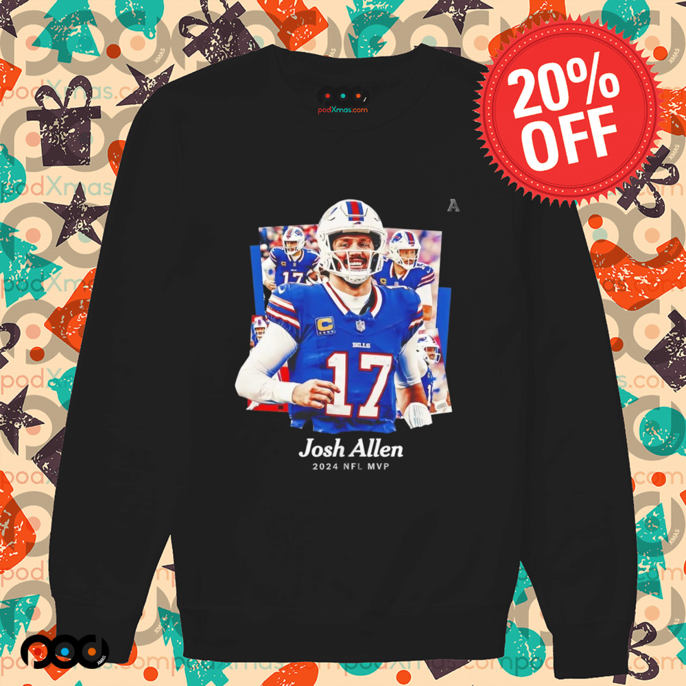 Josh Allen 2024 NFL MVP Buffalo Bills player football shirt Josh Allen 2024 NFL MVP Buffalo Bills player football shirt
