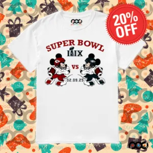 Eagles vs Chiefs Mickey Mouse Super Bowl LIX 2025 shirt