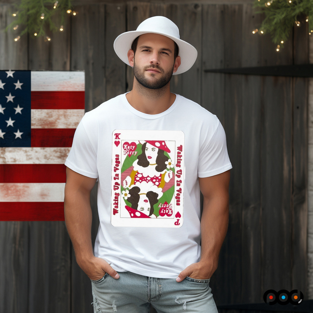 Katy Perry Poker Waking Up In Vegas Shirt