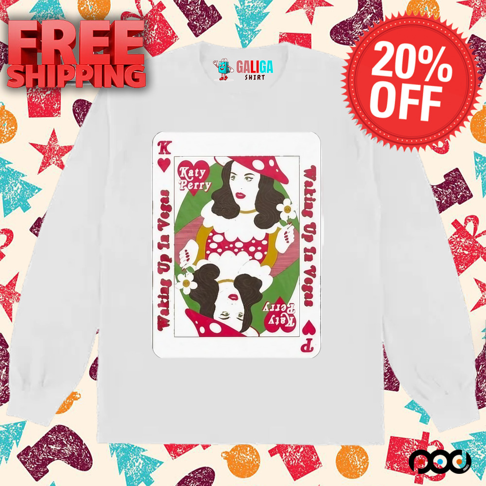 Katy Perry Poker Waking Up In Vegas Shirt