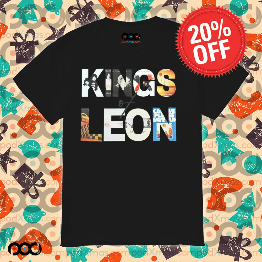 King of leon design word shirt