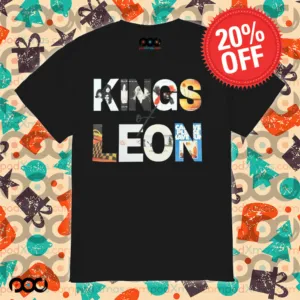 King of leon design word shirt