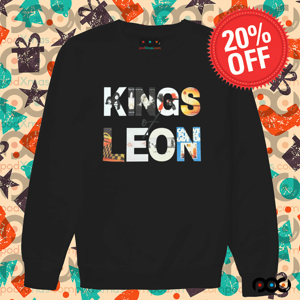 King of leon design word shirt
