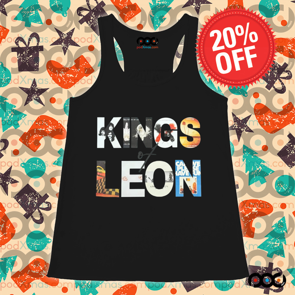 King of leon design word shirt