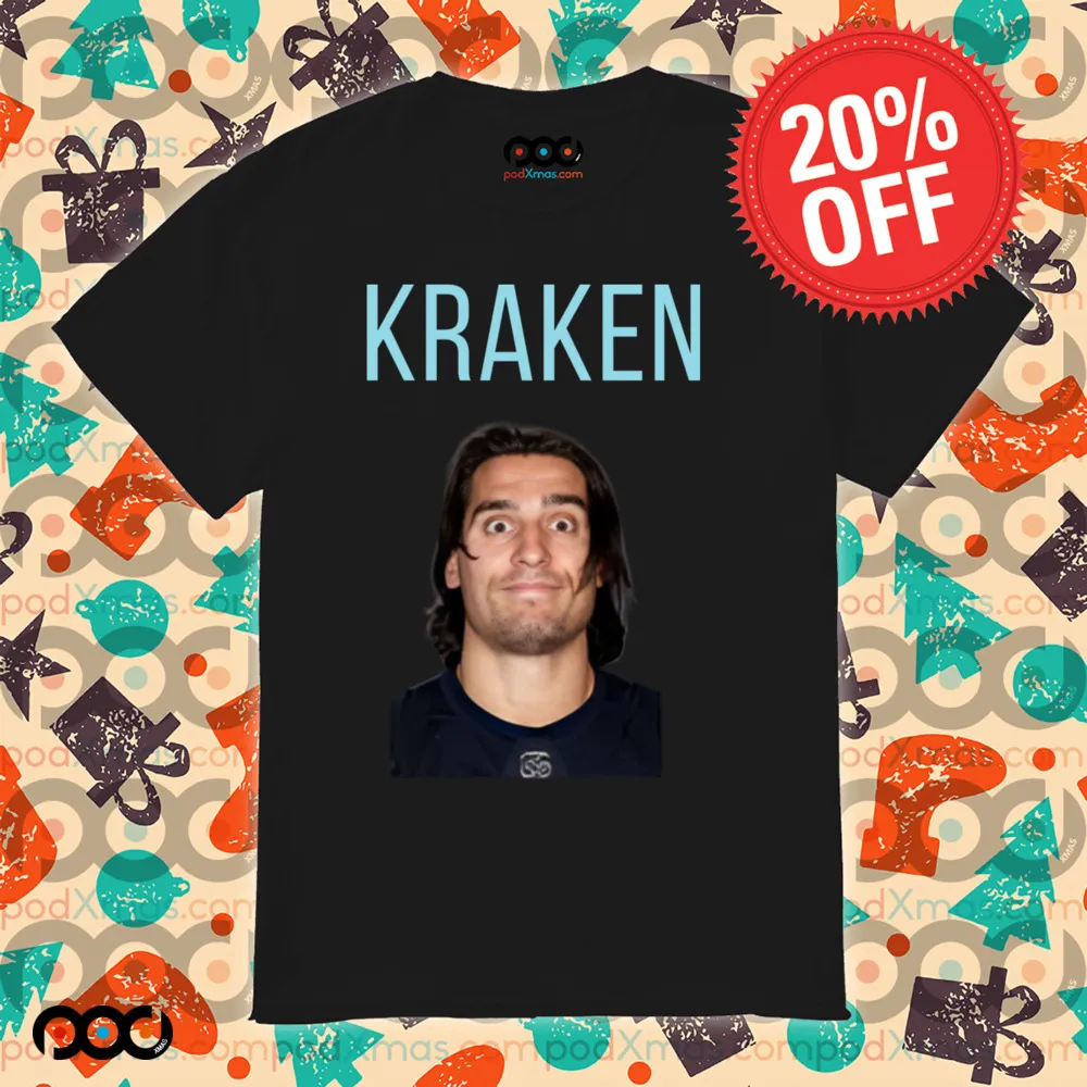 Kraken crazy eyes with kraken NHL Hockey Shirt