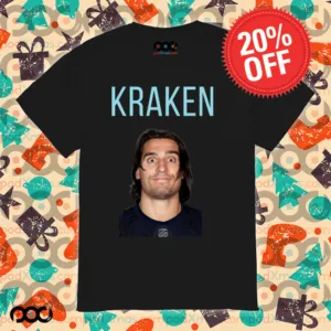 Kraken crazy eyes with kraken NHL Hockey Shirt