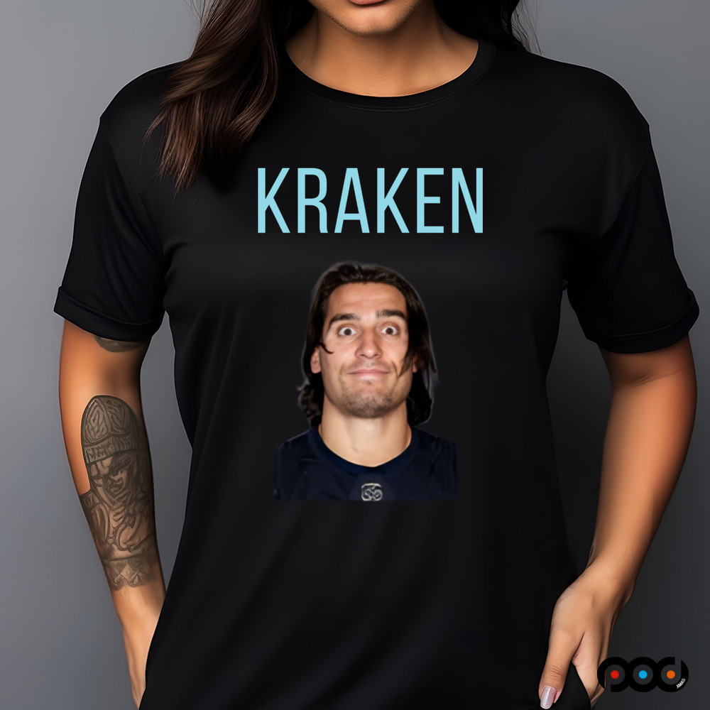 Kraken crazy eyes with kraken NHL Hockey Shirt