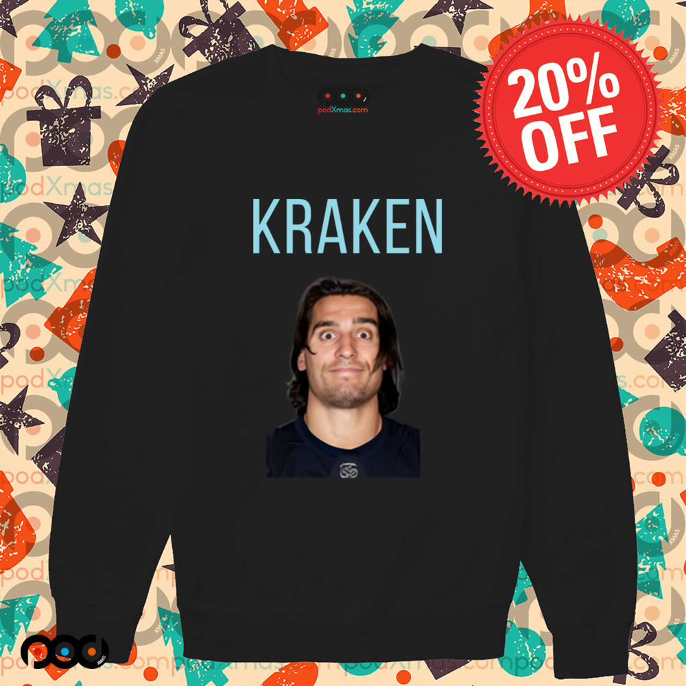 Kraken crazy eyes with kraken NHL Hockey Shirt