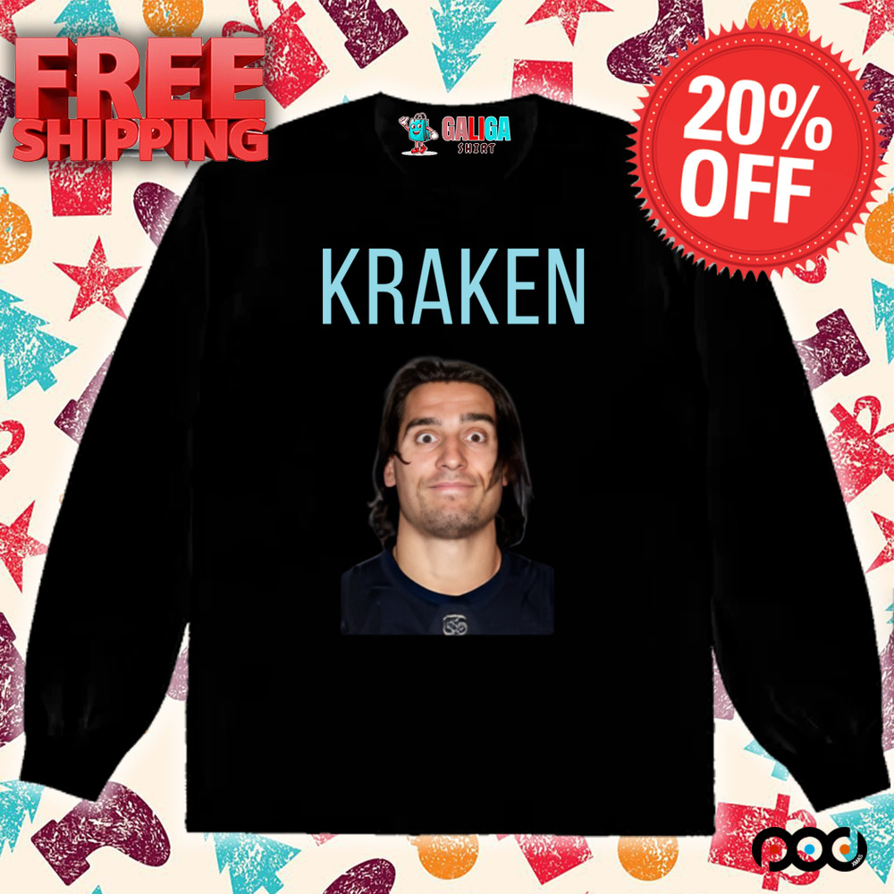 Kraken crazy eyes with kraken NHL Hockey Shirt
