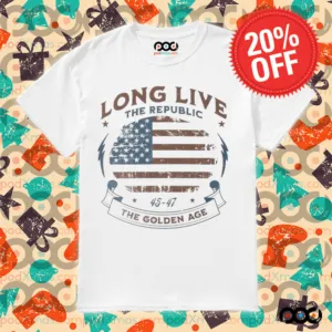 Long live the republic the golden age 45 47 Republican and President Trump shirt