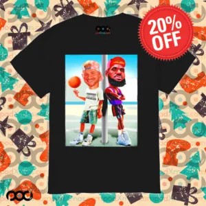 Luka Doncic And Lebron James Los Angeles Lakers NBA cartoon shirt