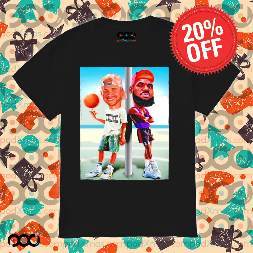 Luka Doncic And Lebron James Los Angeles Lakers NBA cartoon shirt