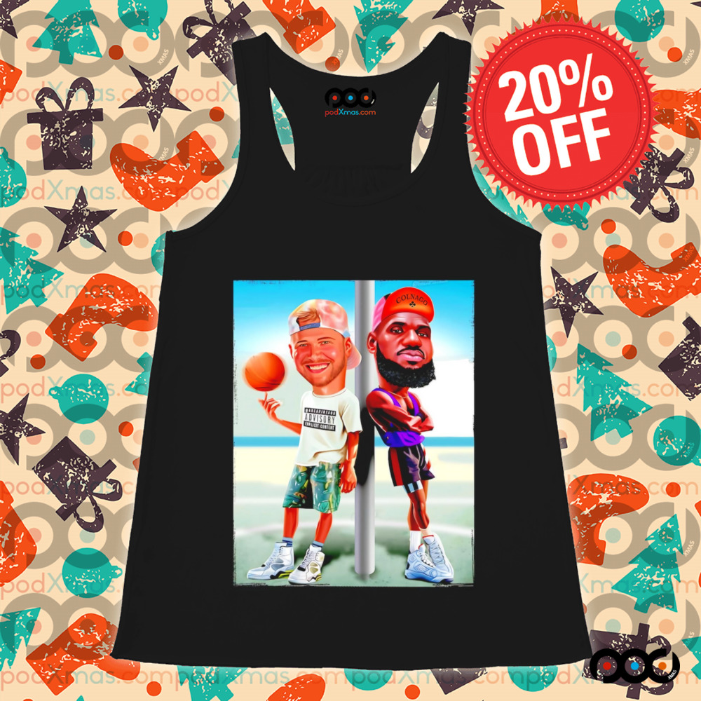 Luka Doncic And Lebron James Los Angeles Lakers NBA cartoon shirt
