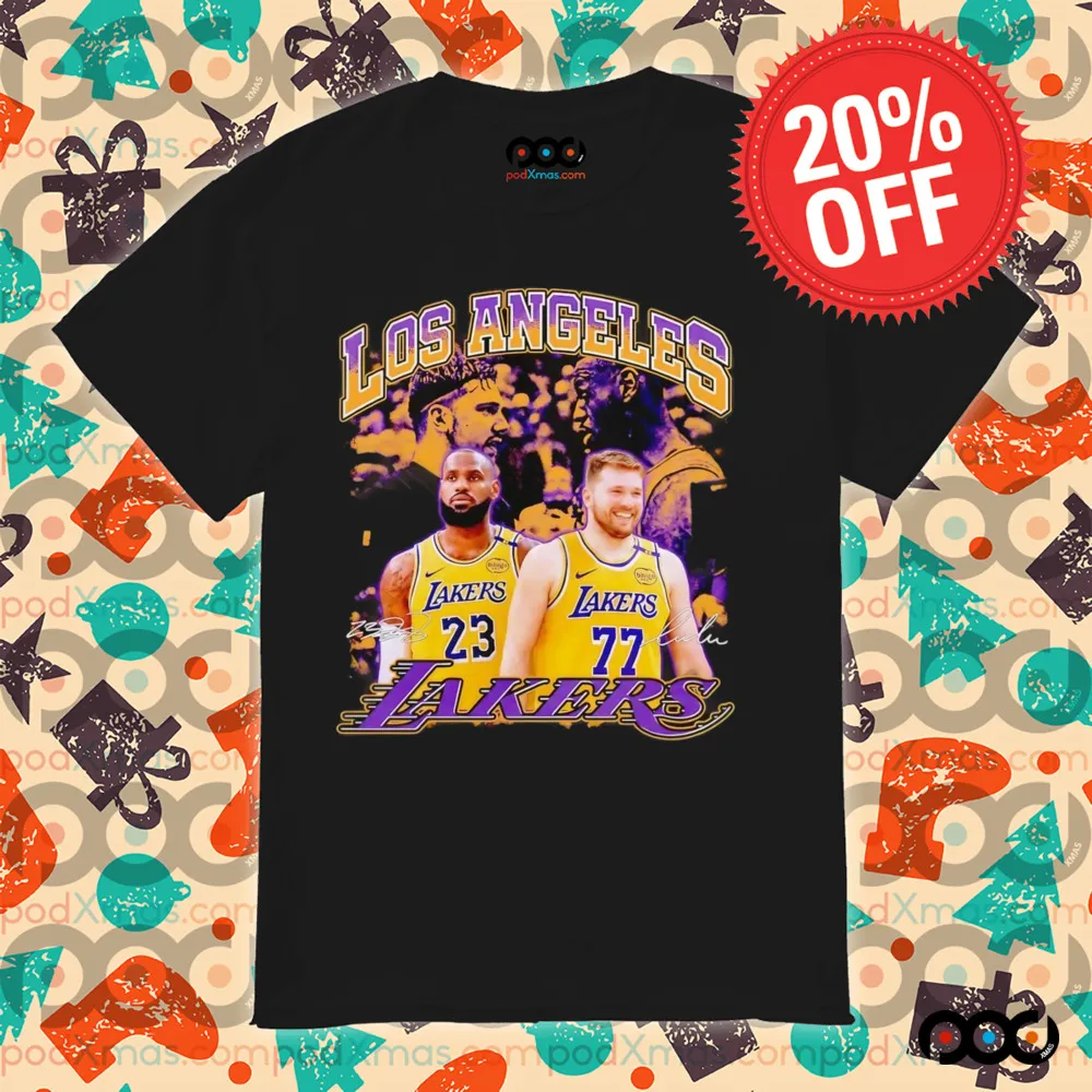 Luka Doncic x LeBron James Los Angeles Lakers shirt