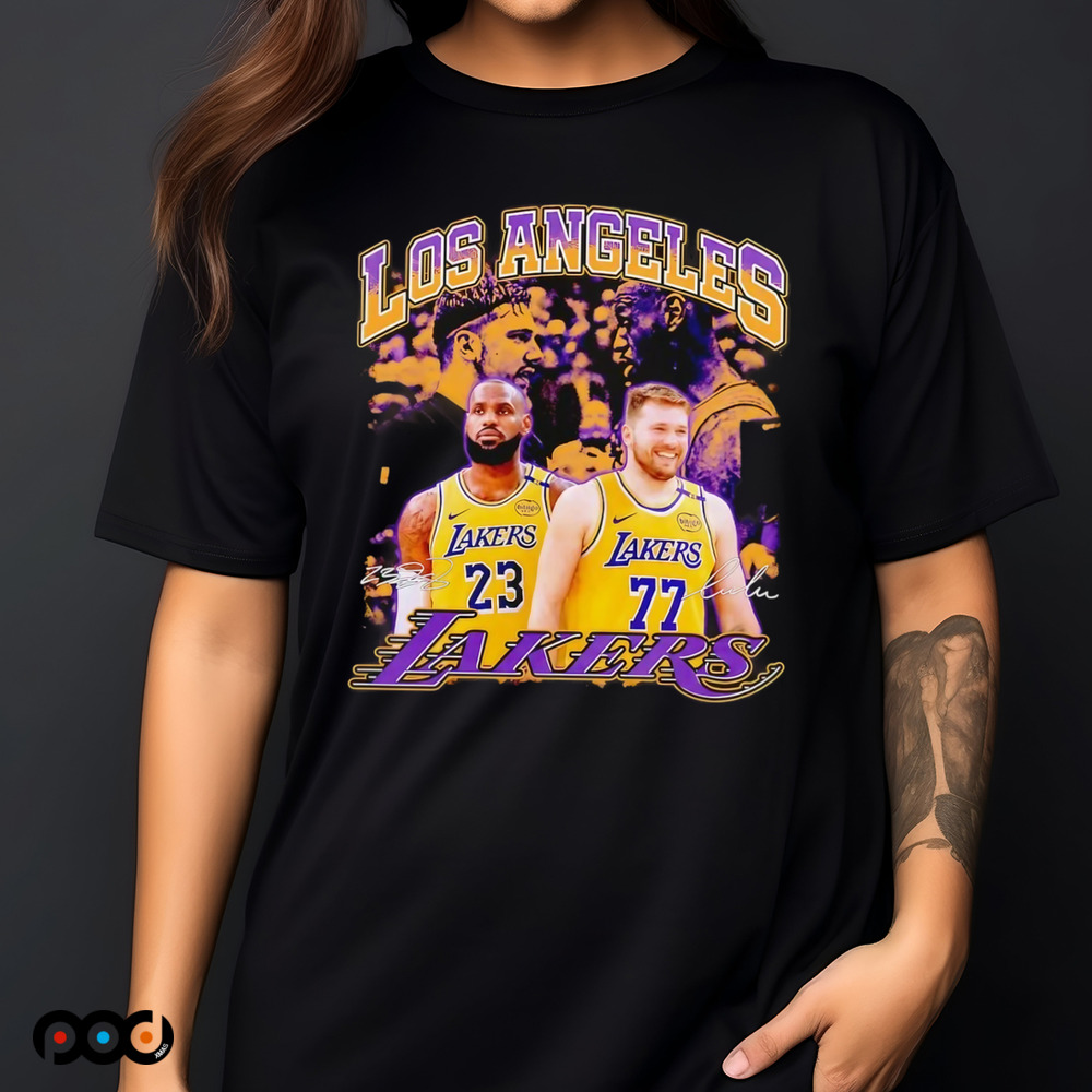 Luka Doncic x LeBron James Los Angeles Lakers shirt