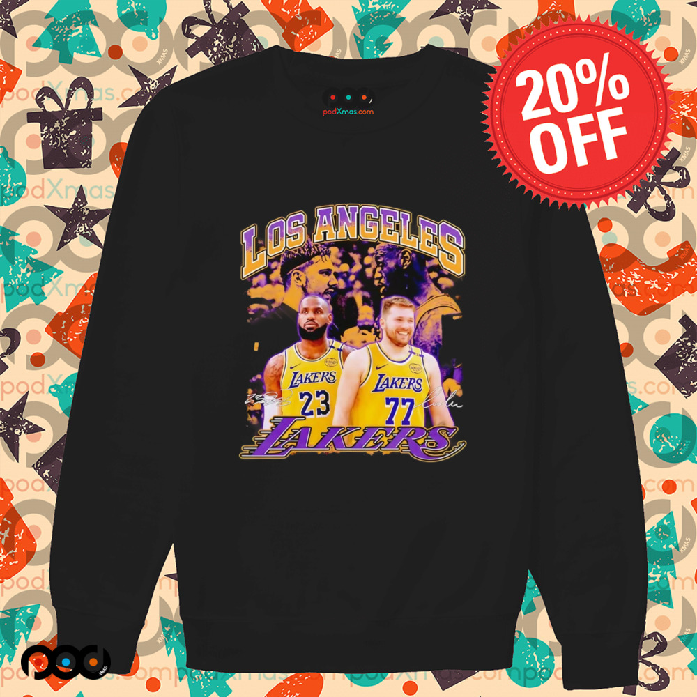 Luka Doncic x LeBron James Los Angeles Lakers shirt