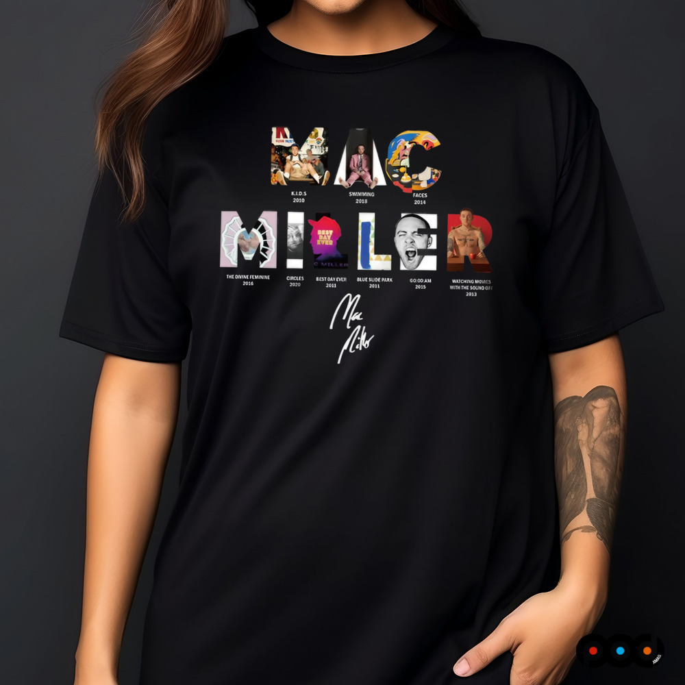 Mac Miller Album With Sign Graphic Shirt