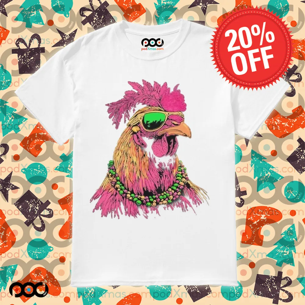Mardi Gras Chicken Shirt
