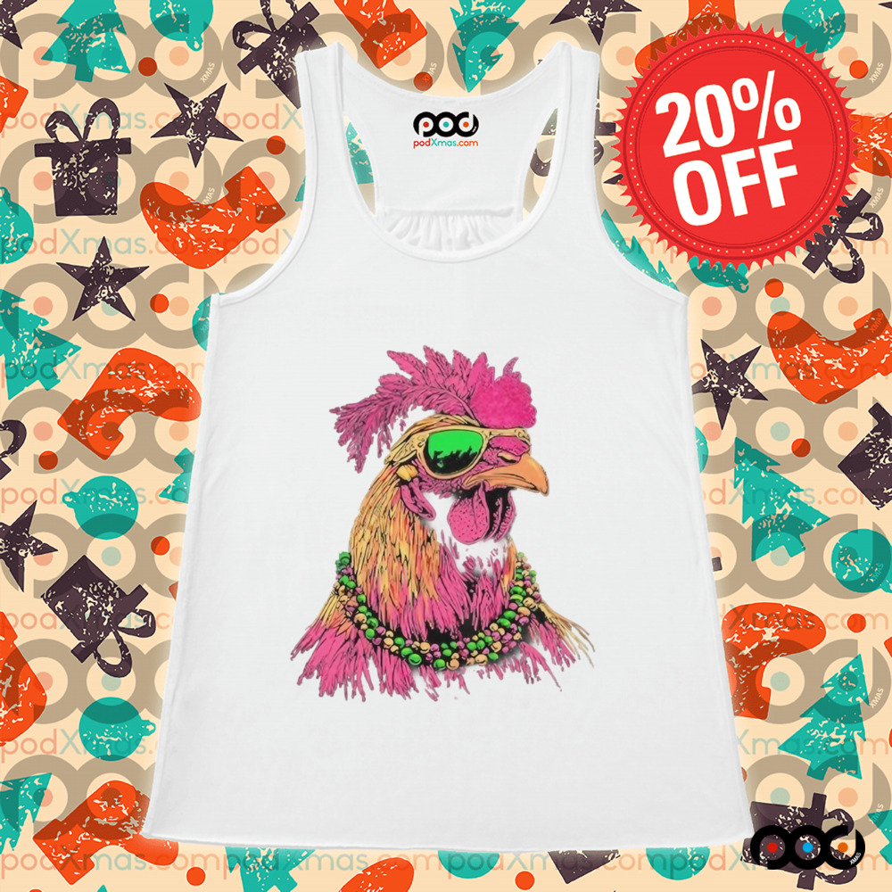 Mardi Gras Chicken Shirt
