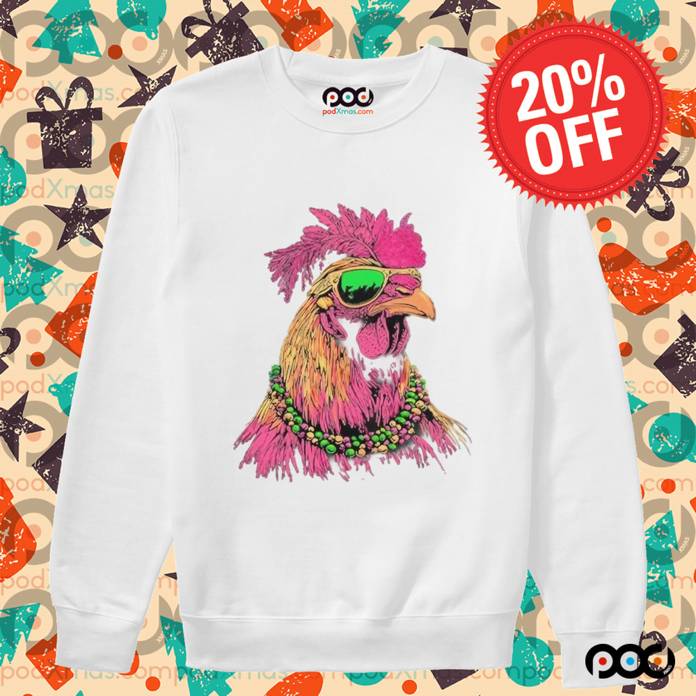 Mardi Gras Chicken Shirt