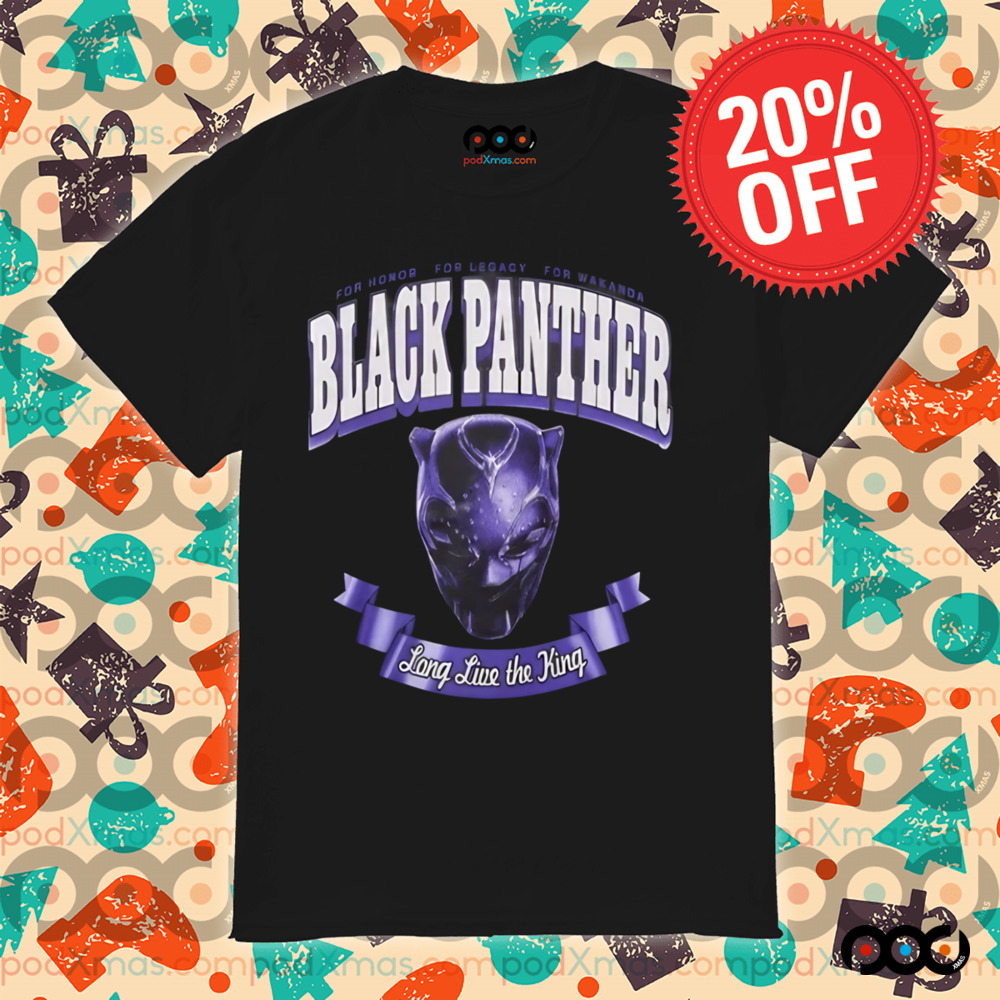 Marvel Black Panther Mask Long live the King Shirt