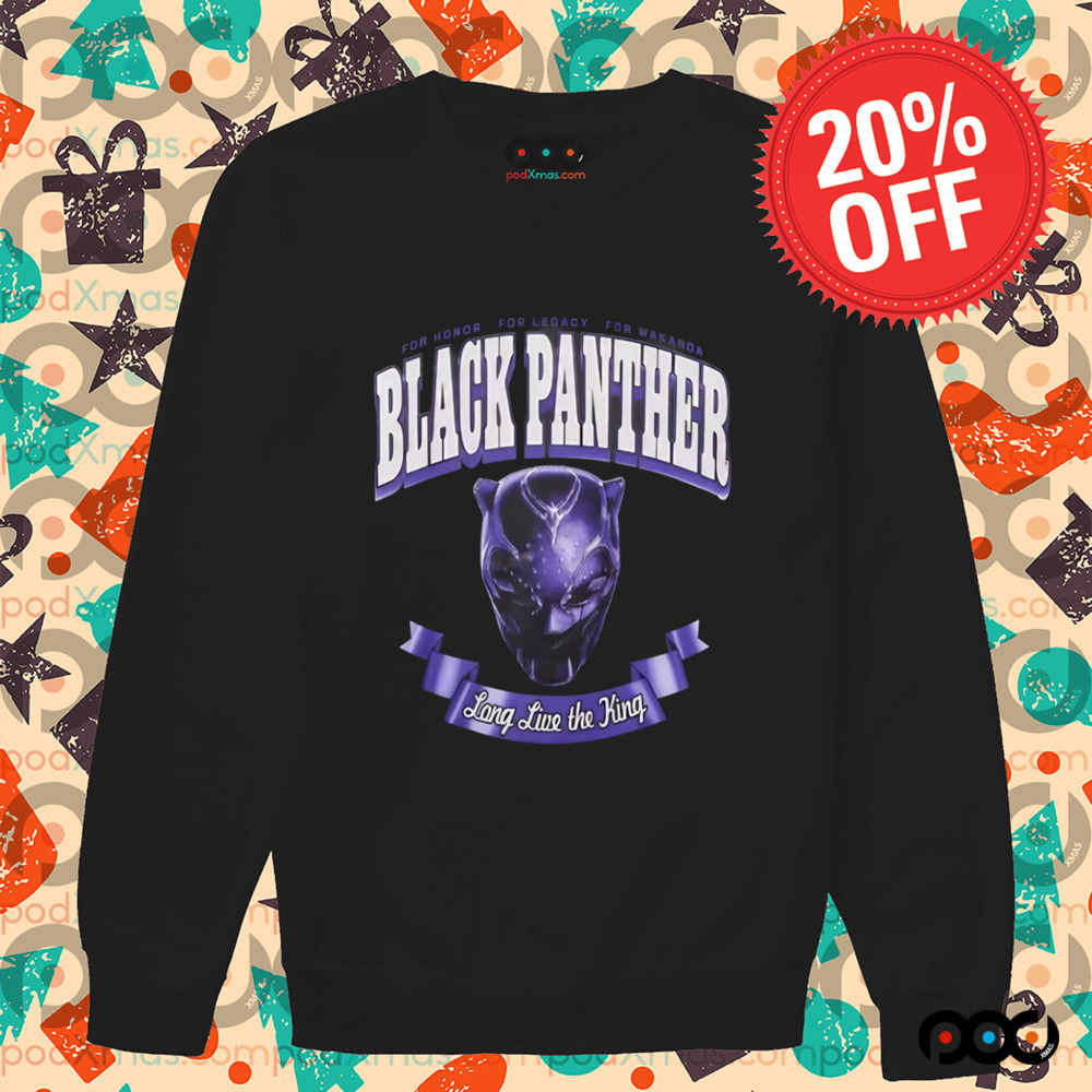 Marvel Black Panther Mask Long live the King Shirt