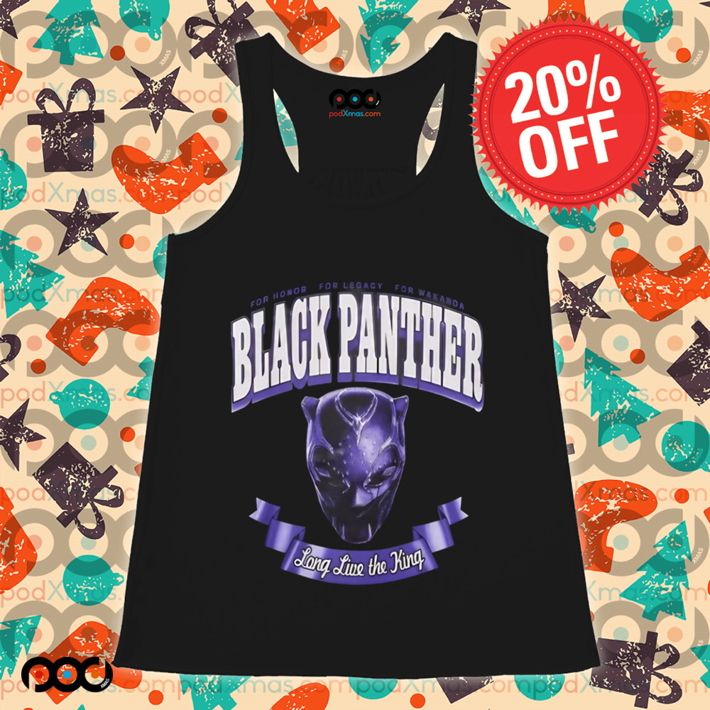 Marvel Black Panther Mask Long live the King Shirt
