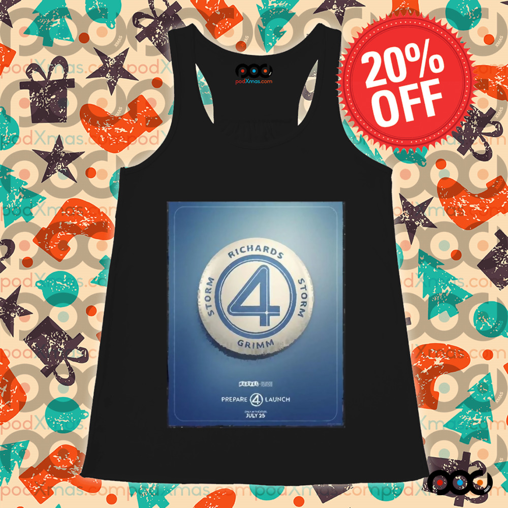 Marvel The Fantastic 4 Prepare 4 Launch Team Badge Poster 2025 Shirt