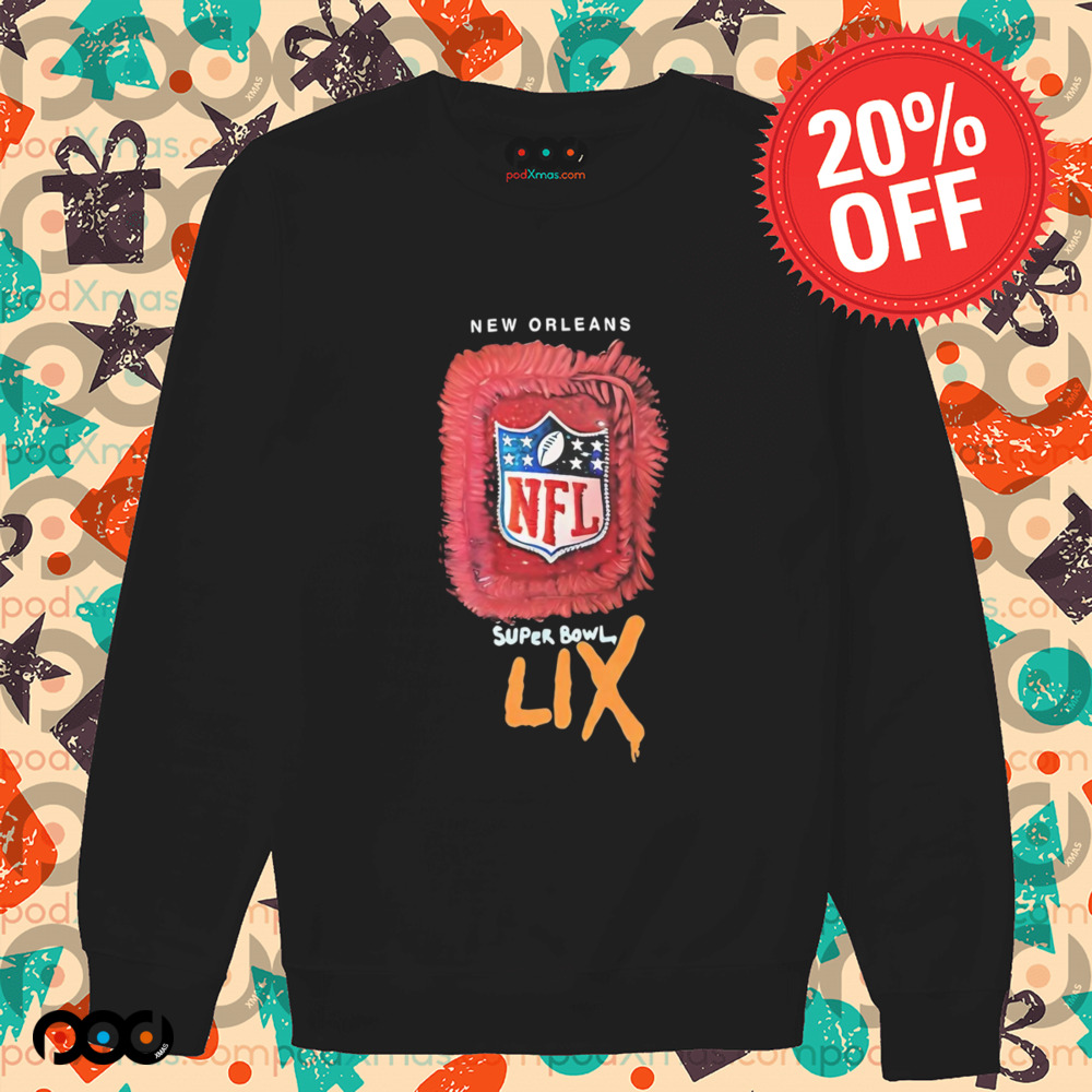 New Orleans Super Bowl LIX Jerk Art NFL logo shirt
