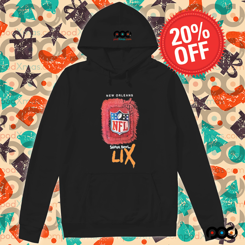 New Orleans Super Bowl LIX Jerk Art NFL logo shirt